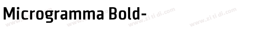Microgramma Bold字体转换